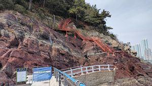 부산광역시 서구 암남동 송도반도 지질탐방로의 다대포층