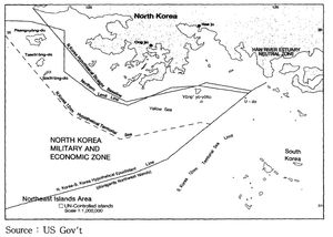 북방한계선 지도