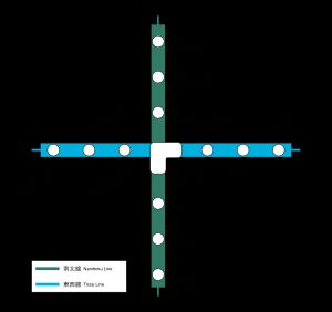 존 운임(210엔 균일 운임) 구역 범위