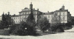 웁살라 대학교 병원의 구 본관, 1920년경 사진