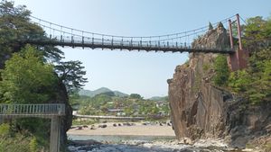 수주팔봉 칼바위 전경