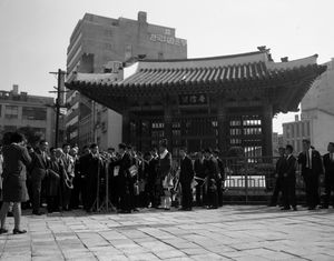 1968년 10월 단청 새칠 및 보수공사 준공식