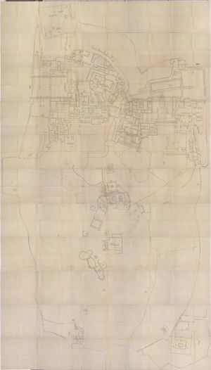 1908년 즈음의 창덕궁과 창경궁의 모습이 그려진 〈동궐도형〉