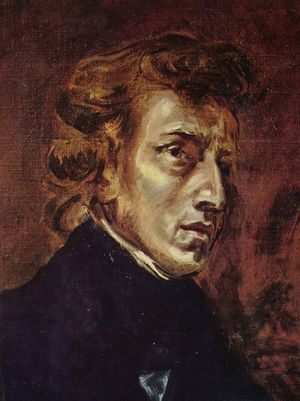 프레데리크 쇼팽(Frédéric Chopin) 1838년 외젠 들라크루아(Eugène Delacroix) 작