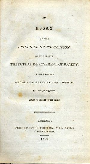 맬서스(토머스 로버트 맬서스)의 인구론