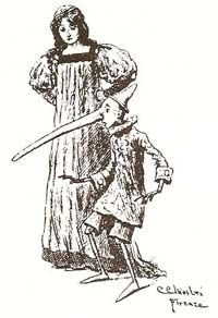 피노키오의 코가 길어지는 모습(카를로 키오스트리 삽화)