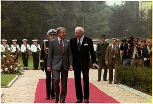 1978년 셸과 미국의 지미 카터 대통령