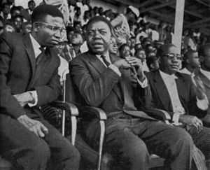 레오폴드 2세 경기장에서 열린 축구 경기에서 (1965년 10월)