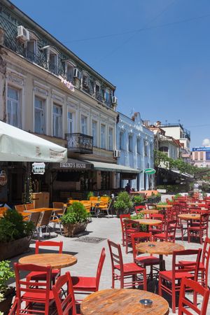 구 트빌리시(Old Tbilisi)의 노천 카페