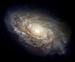 NGC 4414는 머리털자리 별자리에 있는 나선 은하로, 지름이 약 5만 6천 광년이며 지구로부터 약 6천만 광년 떨어져 있다.
