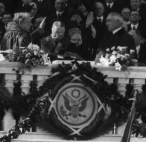 하딩의 취임 선서