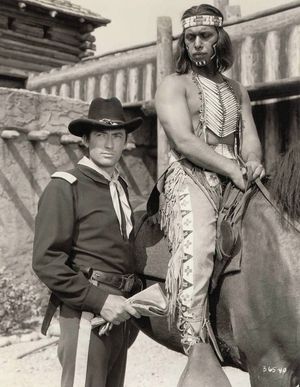 그레고리 펙과 마이클 안사라가 출연한 영화 용감한 자들(Only the Valiant) (1951)