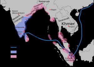 촐라 제국은 라젠드라 촐라 1세 치세인 서기 1030년 경에 번성했다.