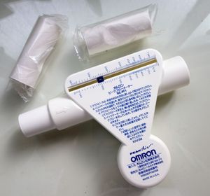 피크플로우미터와 교체용 어댑터