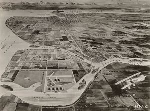 1940년대 공항과 주변 지역