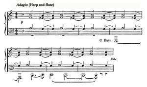 행성의 다섯 번째 악장인 "토성"의 서곡
