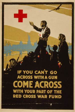 미국 적십자 제1차 세계 대전 포스터