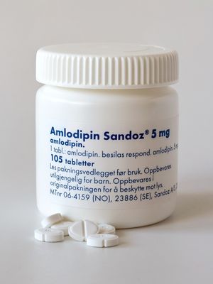 스웨덴의 Amlodipin Sandoz, 병과 알약
