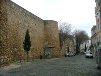 알파마의 상 조르주 성의 무어인 성채