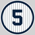 디마지오의 등번호 "5".뉴욕 양키스의 영구 결번으로 1951년 지정.