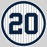 포사다의 등번호 "20".뉴욕 양키스의 영구 결번으로 2015년 지정.