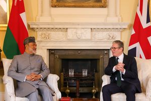 2024년 8월, 하이탐 빈 타릭 술탄과 영국 총리 키어 스타머