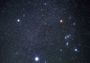 겨울의 대삼각형 별들