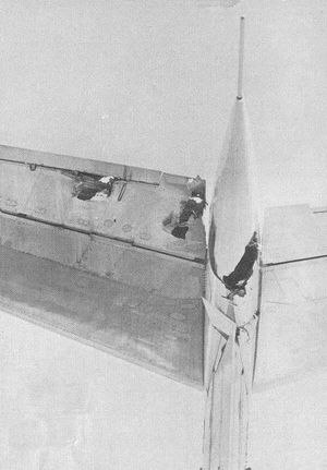 1972년 쿠데타 미수 사건 이후 하산 2세의 손상된 보잉 727