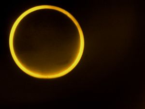 아르헨티나 산타크루스주에서 본 금환일식