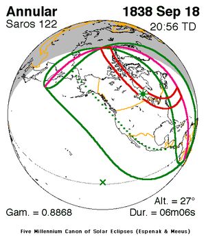 1838년 9월 18일 일식 (사로스 122)