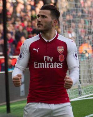 2017년 아스널 소속 세아드 콜라시나츠