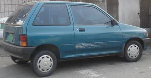 기아 프라이드 (3도어 전기형) 후측면