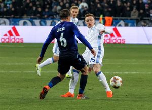 2018년 3월 15일, 디나모 키이우(FC Dynamo Kyiv)와의 2017-18 UEFA 유로파리그 경기에서 라치오 소속으로 뛰고 있는 루카스