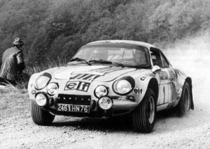 월드 랠리 챔피언십의 첫 번째 챔피언인 르노 알파인 A110