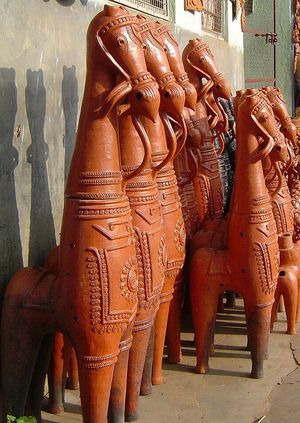 비슈누푸르, 뱅쿠라 출토 테라코타 말