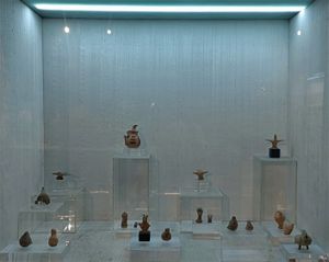 인더스 문명의 테라코타 새 조형물