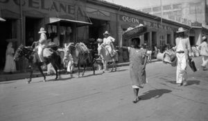  1927년 엘살바도르 수도 산살바도르 거리 전경