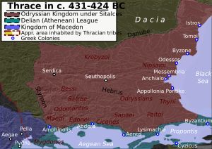 시탈케스(기원전 431~424) 왕 치하의 오드리시 왕국
