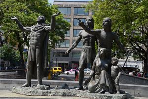 멕시코시티 테노치티틀란 건설 기념비