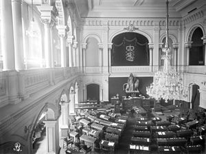 1907년 핀란드 의회 회의장