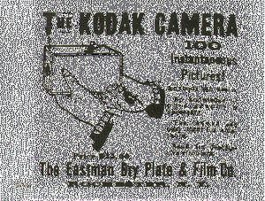 1888년 최초의 코닥 카메라 광고