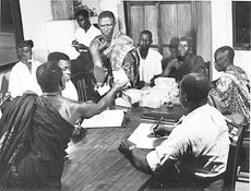 쿠마시 협동조합 연합의 관리위원회 회의 (카카오 관련)