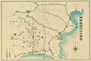 발기취의서에 게재된 계획 노선도