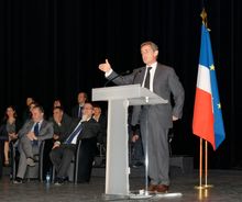 2015년 3월 12일, 벨포르에서 열린 니콜라 사르코지의 집회