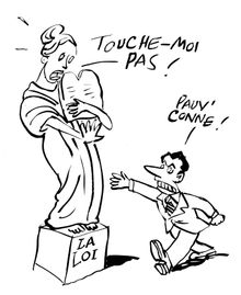 2008년 2월 니콜라 사르코지의 "꺼져, 멍청아!" 발언을 풍자한 만화