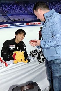 하뉴 유즈루와 세계 선수권 대회(공식 연습) (2015년)