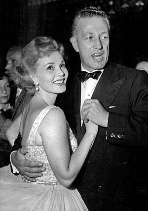 1953년 자자 가보와 함께한 레이