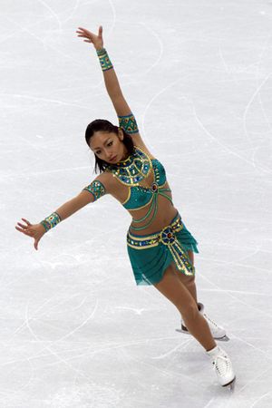 2010 동계올림픽에서의 안도 미키.