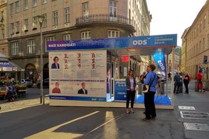 2018년 브르노에서 열린 선거 전 유세