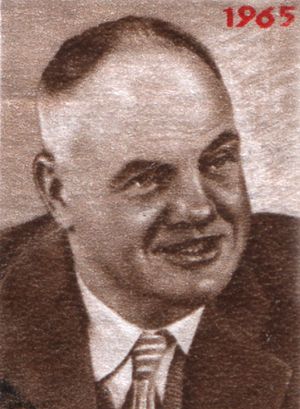 1965년 소비에트 연방에서 발행된 모리스 토레즈 서기장을 묘사한 우표.